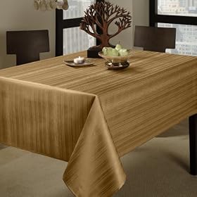 Benson Mills Flow "Spillproof" 60-Inch by 104-Inch Fabric Tablecloth, TaupeBenson Mills Flow "Spillproof" Fabric Tablecloth, Sage
