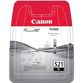 Canon - CLI 521BK - Cartouche d'encre s�par�e - Noir
