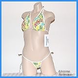 Sexy Brazilian Thong Bikini (Tropical Floral Print) DD Cup