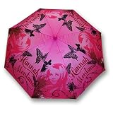 Disney Hannah Montana Pink Girl's Butterfly Umbrella with 3D Handle