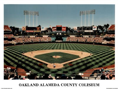 (18x24) Ira Rosen Oakland Athletics Alameda County Coliseum Sports Poster Print