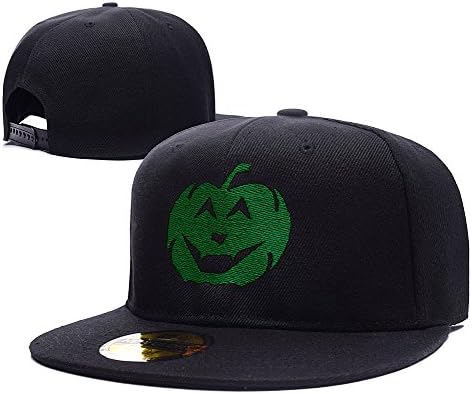 Halloween Logo Adjustable Snapback Embroidery Hats Caps - Black/Green