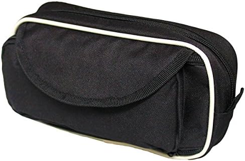 Premium Large Capacity Black Pencil Case - Pencil Pouch - Pen Case - Multi-Layer - Office &amp; Student Use - 4 Compartments