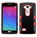 LG LEON Case ; Phonelicious (Tm) For LG LEON (C40) LG POWER (L22C) Heavy Duty Rugged Impact Armor Symbiosis Hybrid Dynamic Verge Case Robust Phone Tuff Cover + Premium Clear Screen Protector Combo & Phonelicious® Stylus Pen (BLACK/RED TUFF)