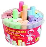 Idena 621728 - Stra�enmalkreide im Eimer, 50 Stangen