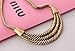 Chunky Twist Tribal Antique Gold Bib Statement Unisex Women's Men's Necklace