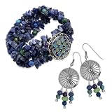 Beaded Blues Bracelet & Earring Gift Set