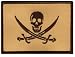 Jolly Roger Calico Jack Rackham Flag Embroidered Patch Desert Tan Subdued Pirate Skull Swords Iron-On Emblem