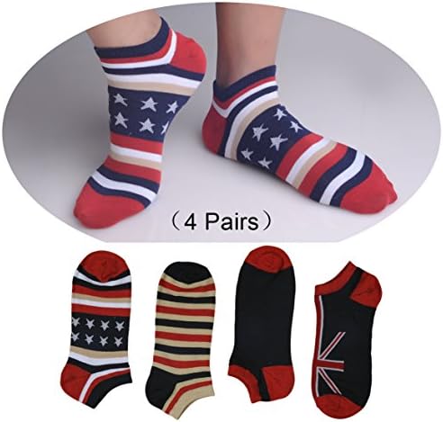 GJSocks Men's Ankle Socks Best Cotton Ankle Socks For Mens (4 Pair)