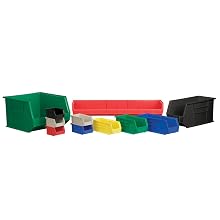 Akro-Mils 30210 Plastic Storage Stacking Hanging Akro Bin, 5-Inch by 4-Inch by 3-Inch, Blue, Case of 24