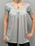 C & C CALIFORNIA LUREX TARA TOP IN SILVER