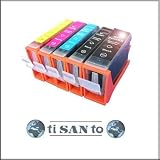 MIT CHIP! **** 10x kompatible Patronen Canon Pixma IP 4200, IP 4300, IP 5200, IP 4500, IP 5200R, IP 5300, MP 500/510/530/600/600R/800/800R/ 810/830; und viele Drucker mehr! Ersetzt PGI-5 und CLI-8.