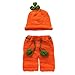 PinboÂ® Baby Boys Girls Photography Prop Crochet Halloween Pumpkin Hat Shorts