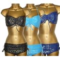 Ladies Bandeau or Halter Bikini Sizes 12 - 22 3 Colours to choose from