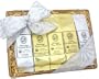 Christmas Snowflake Ribbon, Kona Blend Coffee Sampler Gift Basket, Ground Coffee, Brews 60 Cups