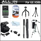 All In Accessories Kit For GE POWER Pro series X500, X5 Power Pro Digital Camera Includes 50