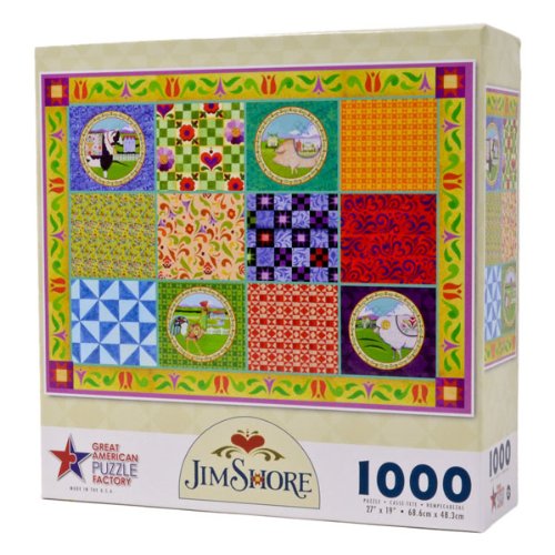 See Jim Shore - Farm Animals Quilt - 1000 Pieces Puzzle