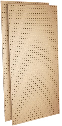 Triton Products TPB-2 Two Tempered Round Hole Pegboards 24-Inch W by 48-Inch H by 1 4-Inch D Heavy Duty CommercialB003P9W6VE