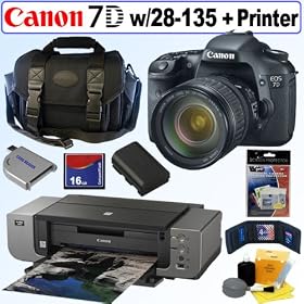 Canon EOS 7D 18 MP CMOS Digital SLR Camera with 28-135mm f 3.5-5.6 IS USM Standard Zoom... by Canon
