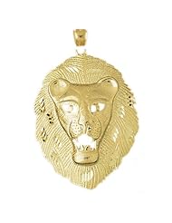 CleverEves 14K Gold Pendant Lion Head 12.8 - Gram(s)