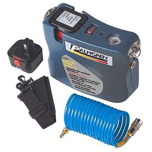 Palmgren 92101 HipShot 12-volt Ni-Cad Tankless Cordless Shoulder Strap Compressor