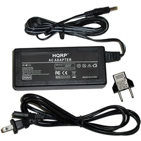 HQRP AC Power Adapter for Panasonic PV-GS90, PV-GS90P, PV-GS90PC, VDR-D50, VDR-D50P, VDR-D50PC Camcorder plus Euro Plug Adapter