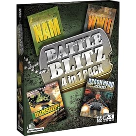 Battle Blitz 4 in 1 Pack (Beach Head 2000, Gunship, WW2, and Nam)