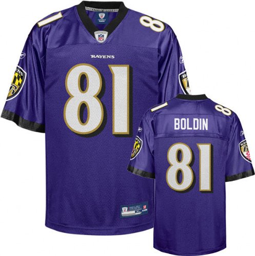Anquan Boldin Purple Reebok NFL Replica Baltimore Ravens Kids 4-7 Jersey