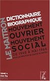 Dictionnaire Le Maitron Tome 4