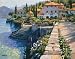 Stairway To Carlotta, Art Poster by Howard Behrens, size 48