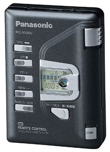 Panasonic RQ-NX60V-K tragbarer Kassettenspieler mit Radio schwarz