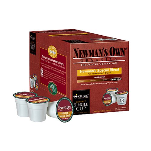 Childrens Toyshop  Gourmet Food : Newman's Own K-Cup Single-Serving Coffee 108-ct. - Organic Special Blend
