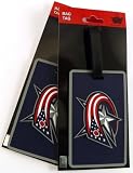 NHL Columbus Blue Jackets Two Pack Soft Laser Bag Tag