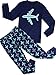 Babypajama Airplane Little Boys' Cartoon Pattern Long Sleeve Pajama Set 2 Piece T-Shirt & Pants Blue Size 4 Years