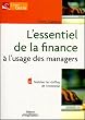 L'essentiel de la finance � l'usage des managers