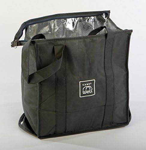 Insulated Freezer Bag- Heavy Duty to keep your groceries cold with Reinforced Carrying Handles by CarryWell