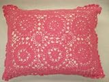 Pink Crochet Pillow