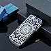 MOLLYCOOCLE Painted Series PC Case Beige Totem Flower Pattern Cover Dark Blue Skin Shell for iPhone 5 5S 5G