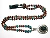 Intention Meditation Mala- Prosperity Green Jade Heart Mala Rudraksha Prayer Beads Yoga Mala