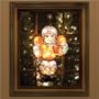Texas Longhorns Window Light Up Player