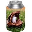 Baseball with Glove Design Beer Can Soda Drinks Cooler Koozie