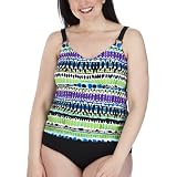 Women's Plus-Size Merona® Black/Blue Tankini Swim Top