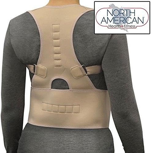 Posture Corrector Magnetic Back Shoulder Brace Belt Adjustable Therapy Straight (Extra Large)