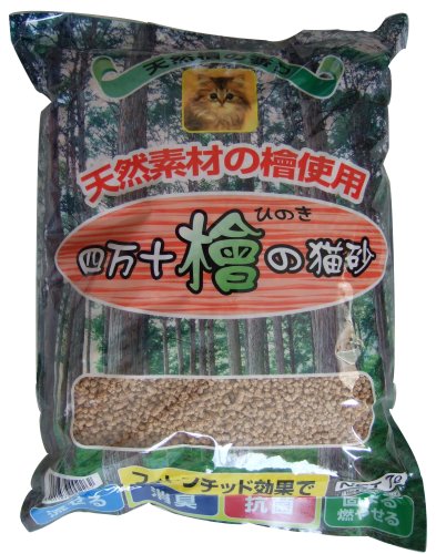 天然素材の檜使用 四万十檜の猫砂 7L