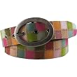 Fossil Quilted Squares Belt