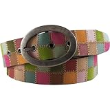Fossil Quilted Squares Belt
