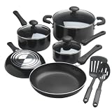 Essential Home 10 Piece Soft Grip Aluminum Cookware Set Essential Home 10 Piece Soft Grip Aluminum Cookware Set