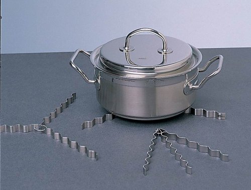 AdHoc Untersetzer La Ola Edelstahl silber