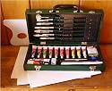 Oil Painting Set in a Wooden Box with 3 Canvas Panels