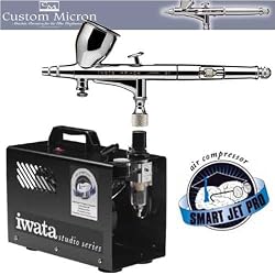 Iwata CM-B 018mm FINE AIRBRUSH W/IS875 SMART JET PRO COMPRESSOR